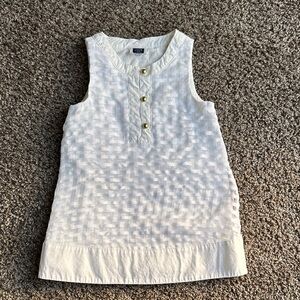 Janie and Jack White Sleeveless Textured dress
